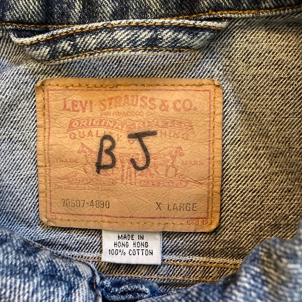 Vintage 90s Levi’s Denim Trucker Jacket Size XL 70507 4890 Type 3 Hong Kong - Picture 5 of 13